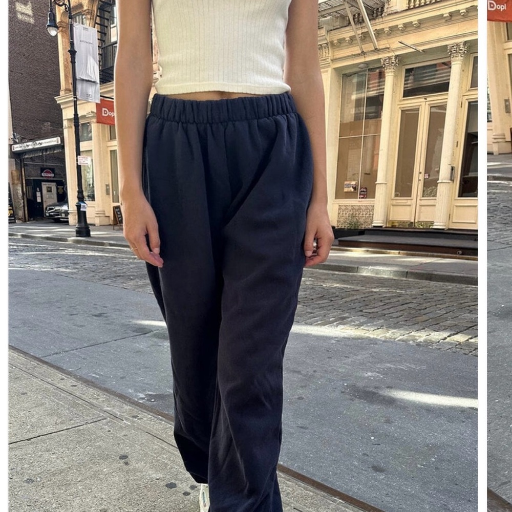 Brandy Melville Navy Rosa Sweatpants.